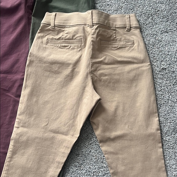 4 prs Maurices PantsOlive, Beige, Black, Burg Size S. Slim leg fit. Ankle fit. - Picture 5 of 5